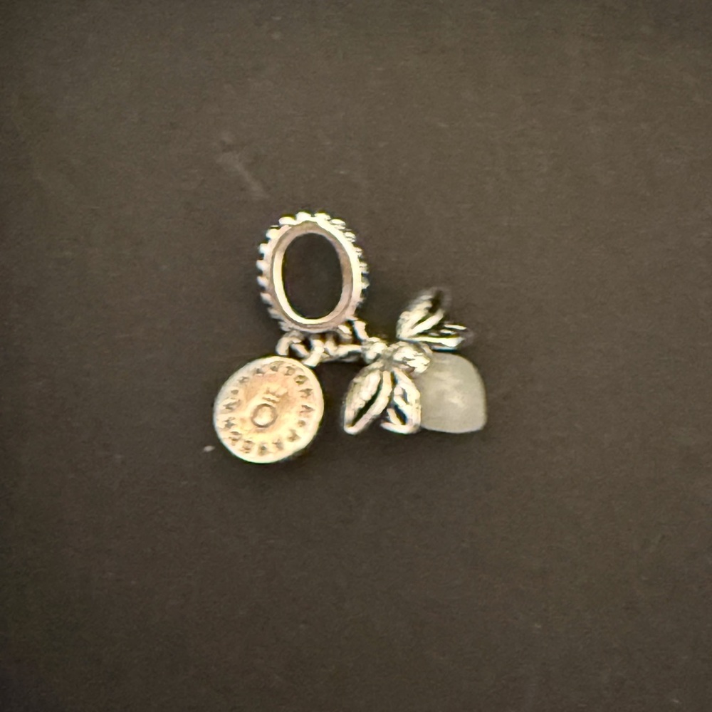 Pandora Silver And White Bee Necklace Charm View 2